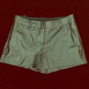 Green Metallic shorts